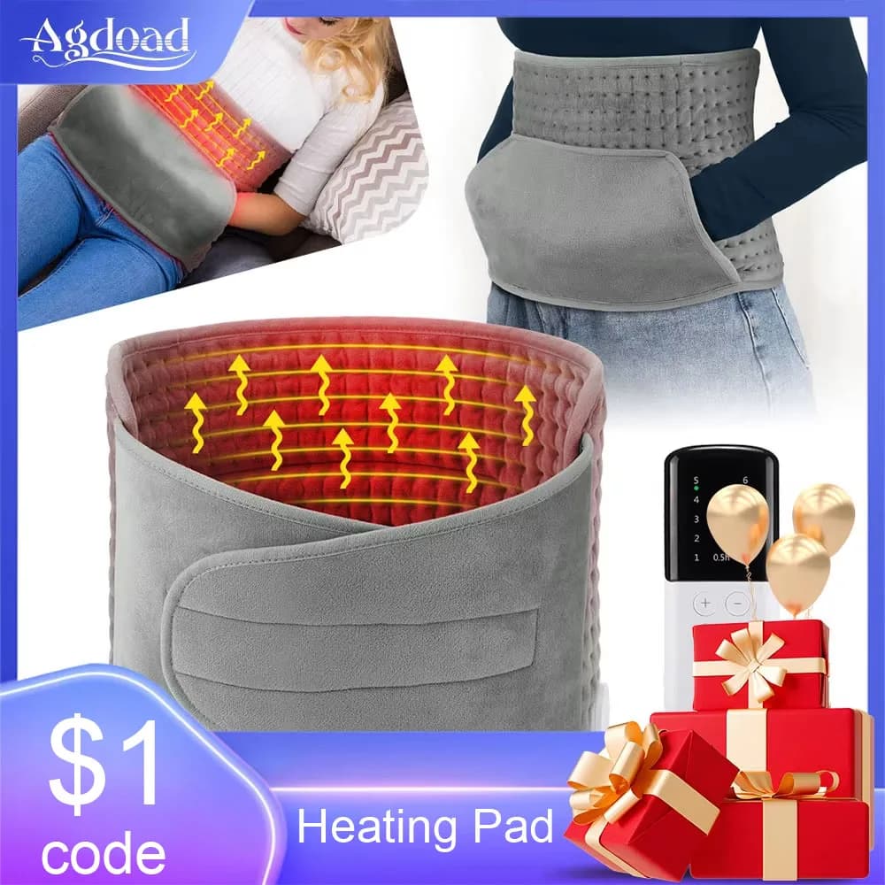 Riscaldamento Vita Pad Elettrico Riscaldato Addome Cintura Lombare Stomaco Impacco Caldo Utero Scaldino Coperta Corpo Termica Per L'inverno