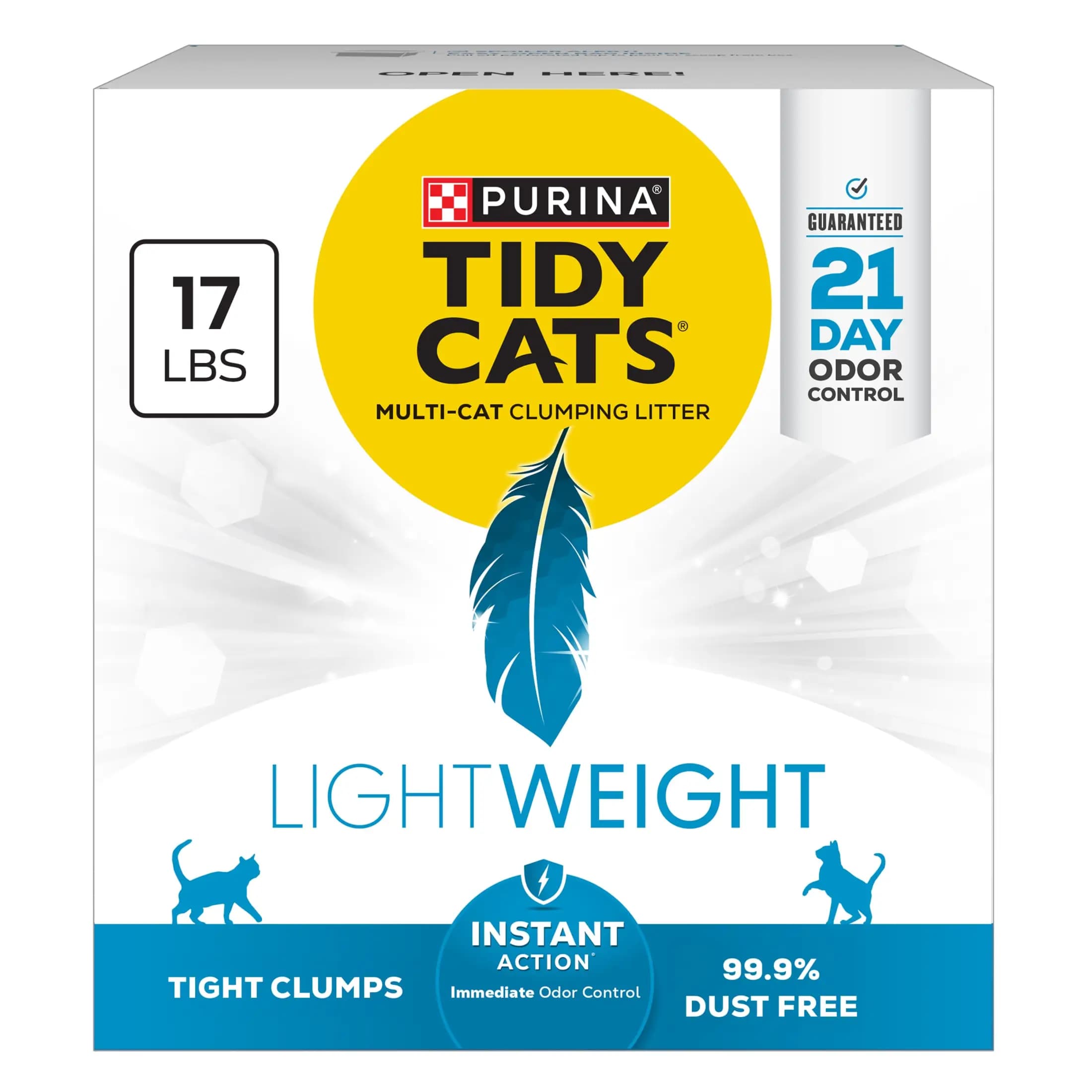 Purina Instant Action Lightweight Cat Litter Floral Scent 17 lb Box
