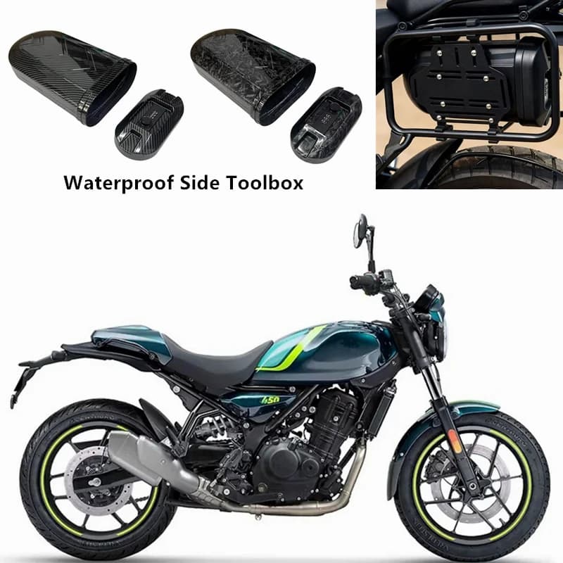 For Himalayan 450 Guerrilla 450 Side Tool Box Tool Box Waterproof Side Decorative Toolbox Side First-aid/ Breakdown Kit Toolbox