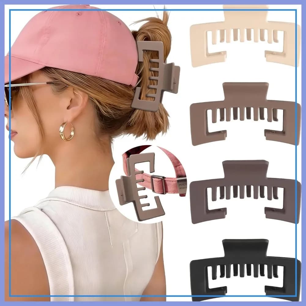 4 fermagli a becco d'anatra per cappellini da baseball, fermagli per capelli a tenuta forte per capelli spessi, accessori per capelli da donna