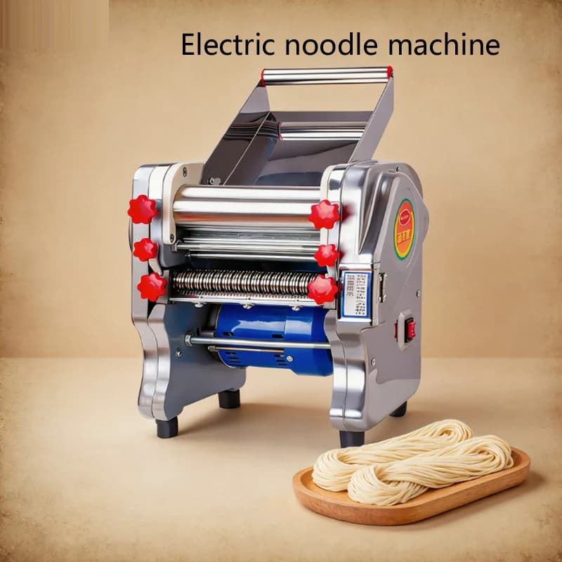 Macchina Elettrica Commerciale per Pasta e Noodles con Rullo e Due Lame per Uso Domestico e in Cucina