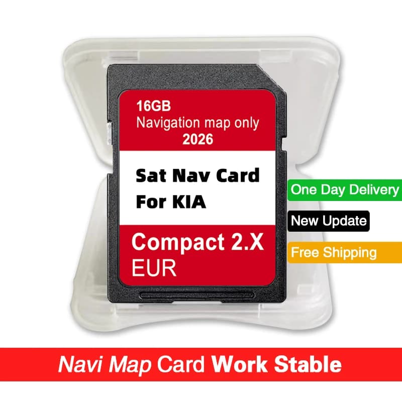 Scheda SD con Mappe Sat Nav per KIA Compact 2.X Rio Venga Ceed Sportage Picanto Optima Sorento GEN2, Mappe UE e Turchia