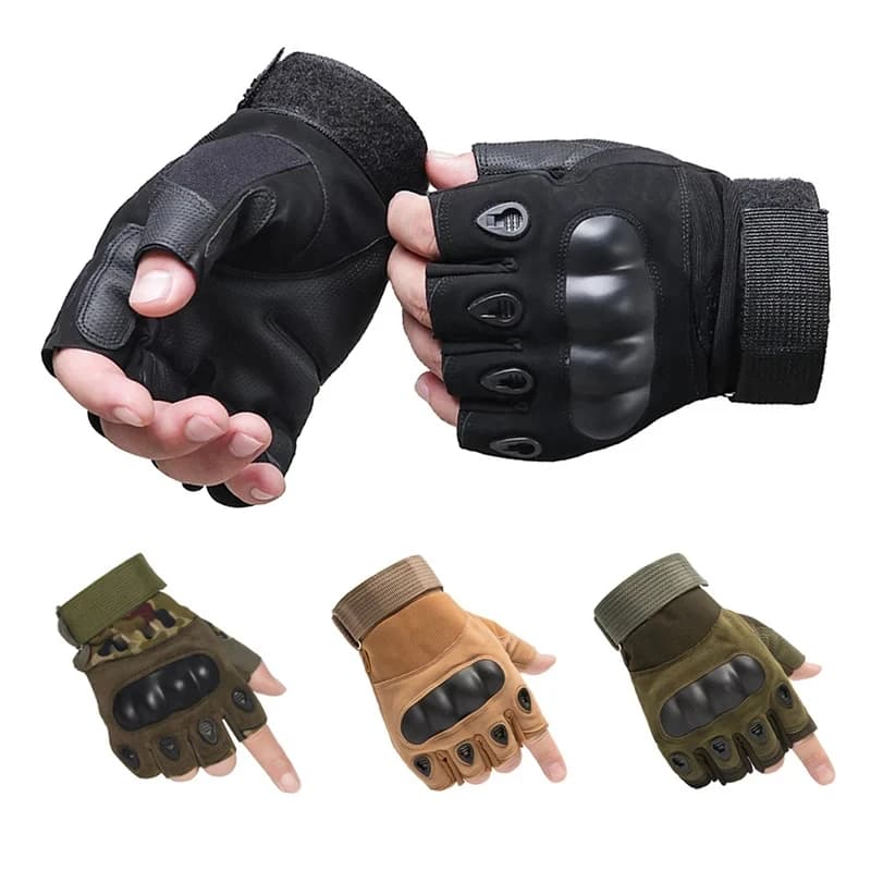 Half Finger Men Gloves Outdoor Military Tactical Gloves Sports Shooting Hunting Airsoft Motorcycle Cycling Gloves