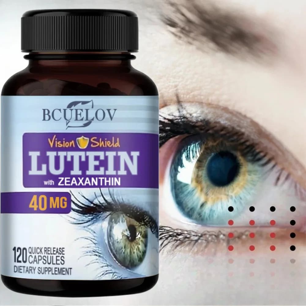 Lutein and Zeaxanthin Capsules, 40mg Per Serving | Essential Eye Vitamins & Vision Health Dietary Supplement