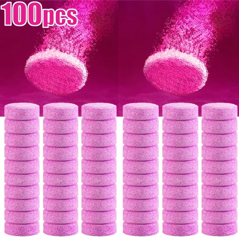10-100pcs Auto Parabrezza Tablet Effervescente Solido Cleaner Auto Parabrezza Tergicristallo Compresse di Pulizia Vetro Pulito Strumento di Lavaggio Auto