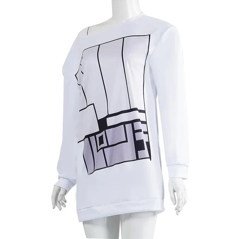 Momo Ayase Anime Costume Cosplay Aira Shiratori Camicia bianca Colletto allentato Casa Abito quotidiano Ragazza Donna W;3'F,6'T.8'