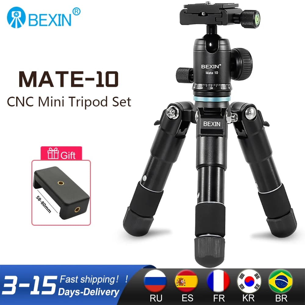 Di viaggio flessibile portatile leggero macchina fotografica desktop Da Tavolo mini testa a sfera treppiedi del basamento del telefono del supporto del supporto per DSLR slr camera