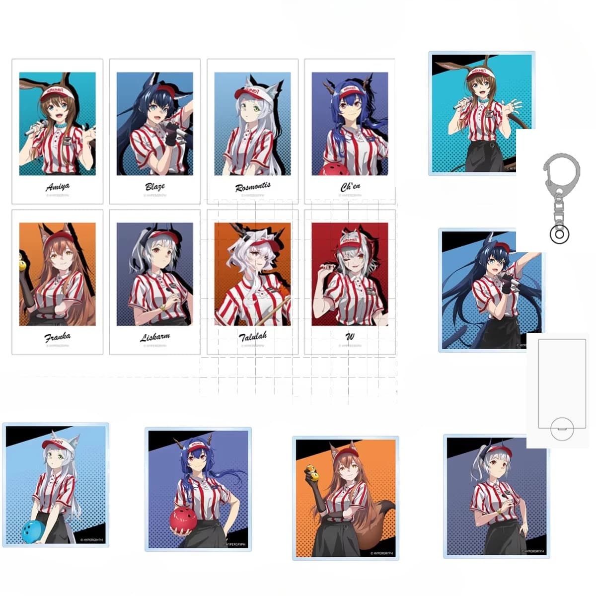 Game Arknights Acrylic Stand Figure Doll Anime Amiya Talulah Liskarm Franka Rosmontis Keychain Model Plate Cosplay Toy for Gift