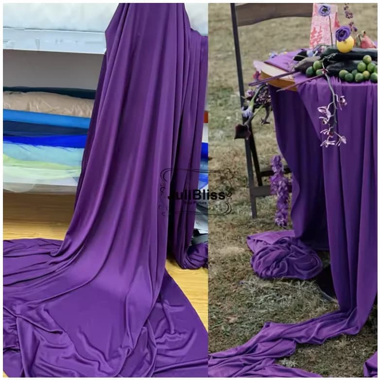 Stretch Knit Jersey Fabric Good Draping Cloth for Wedding Decor, Party Backdrops, Curtains,Photography Background Wide 160cm