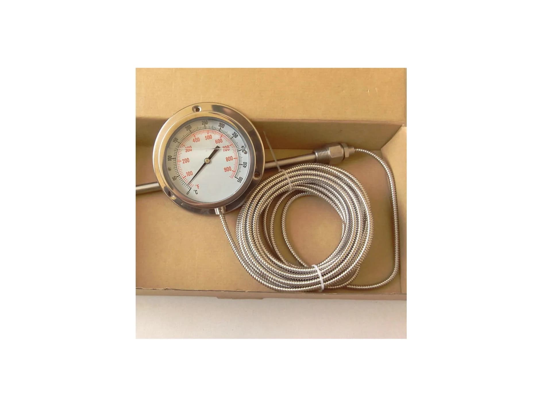 Manometro in acciaio inossidabile WTZ-280-N 650 gradi 1/2 sonda tipo 10*15 termometro capillare