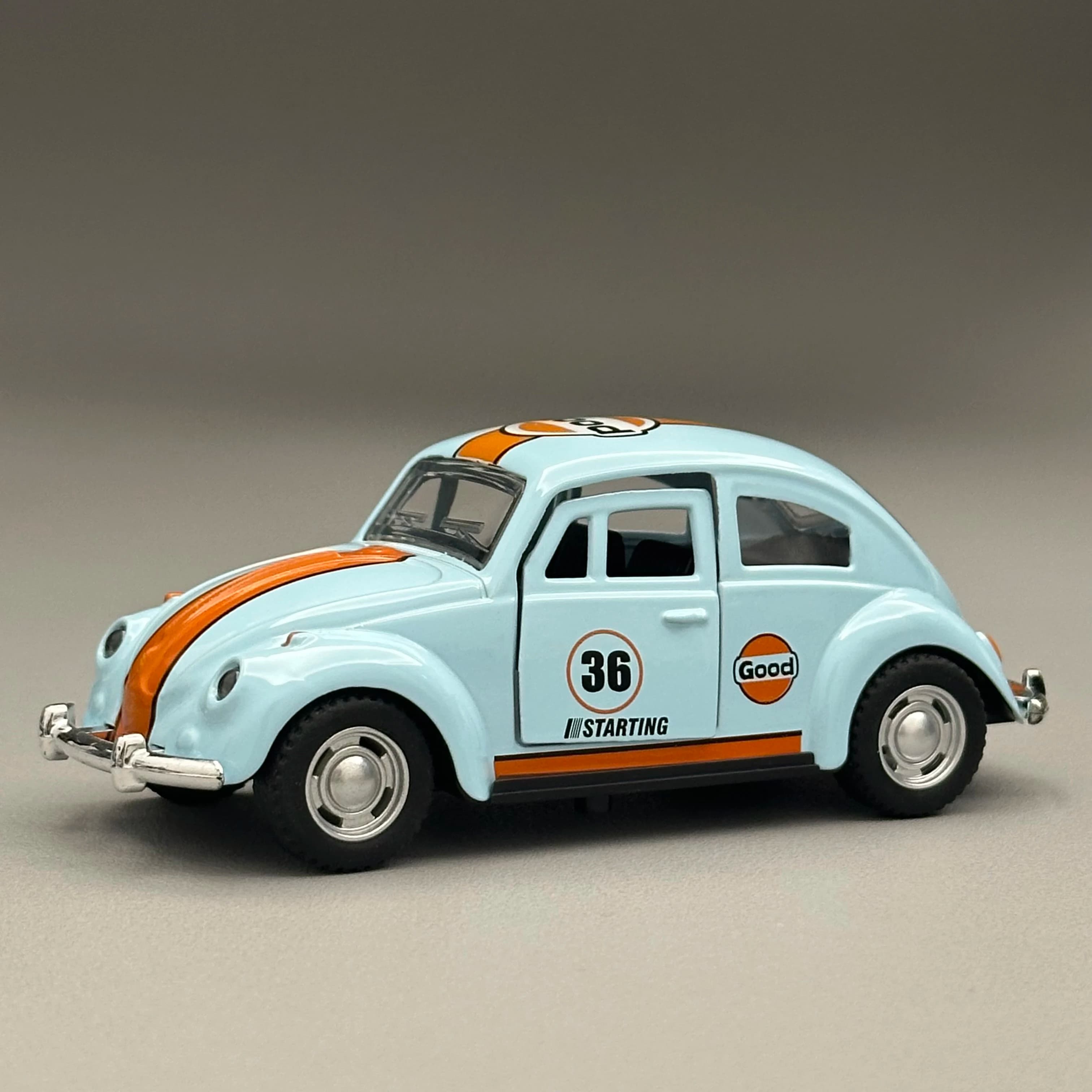 1/36 Beetle Diecast Car Model Alloy Metal Vehicle Toy Double Open Doors Classic Retro Collectible Gift For Kids And Car Lovers