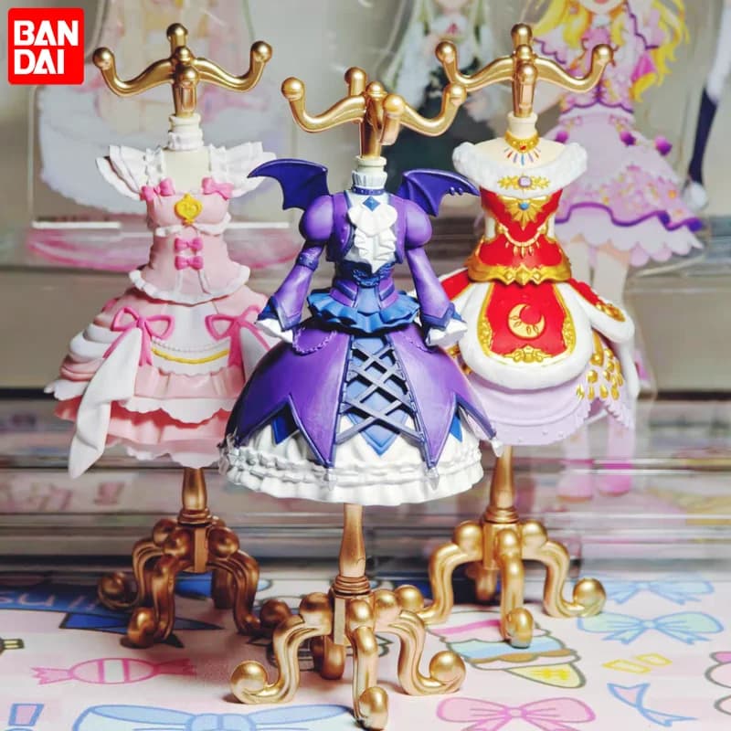 Bandai Aikatsu Capsules Torso Dress Hanger Rack Ichigo Hoshimiya Yurika Todo Mizuki Kanzaki 12cm Collection Decoration for Desk Toy