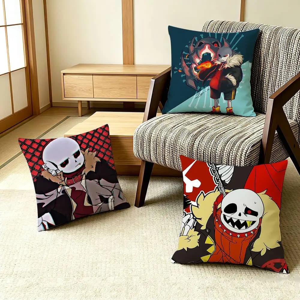 COOL Fell Ink Sans U-Undertale Pillow Case Pattern Printed Pillowcase For Living Room Sofa Cushion Cover