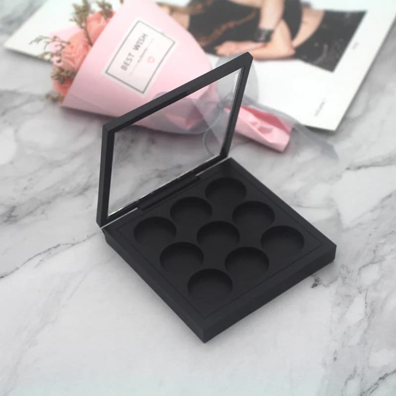 1/2/3/9Grids Palette Eye Makeup Storage Box for Women Beginners Empty Shade Flat Shade DIY