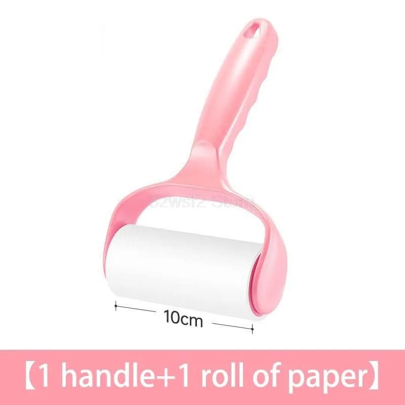 Household Drum Hair Remover Detachable Clothes Dust Removal Brush Replacement Paper Cleaning Roll Handle Daily Necessities E2