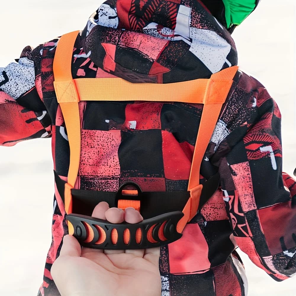 Imbracatura da Sci per Bambini con Cinghia Regolabile - Sicurezza Anti-Caduta, Chiusura con Fibbia Sicura, per Sci, Snowboard, Pattinaggio su Ghiaccio