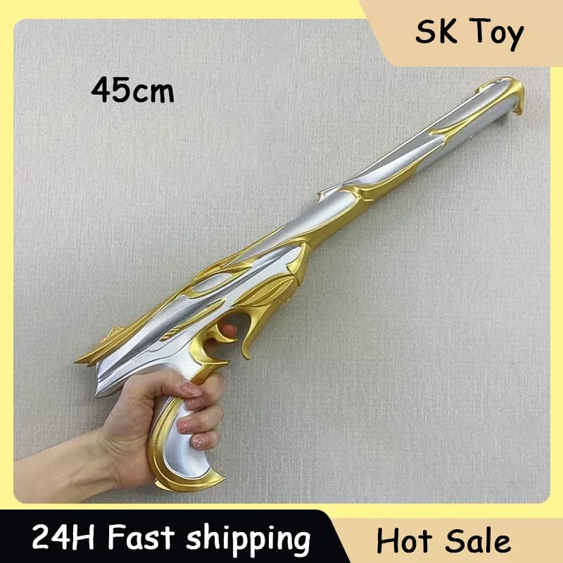 Hot Game Cosplay Gun Model Phantom Pistol Valorant Role-playing Props PU Rubber Outdoor Toy Model Boys Gifts Figure