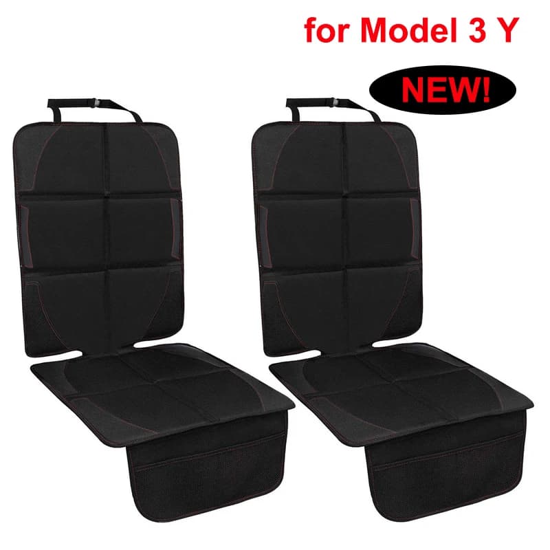 Car Seat Covers for Tesla Model 3 Y Juniper 2026 Oxford PU Leather Protective Mats Baby Bearing Children's Protective Mat