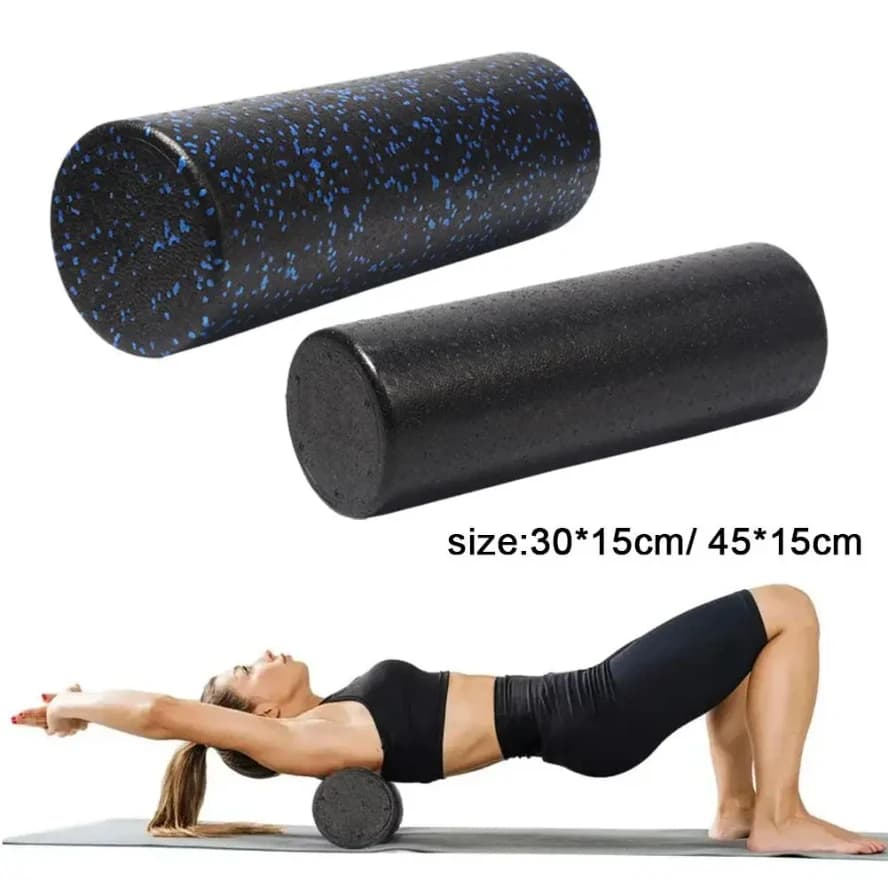 Yoga Pilates Schiuma Roller Schiuma Eva Attrezzatura per massaggio dei tessuti profondi Allenamento muscolare Recupero yoga Fitness A7q8