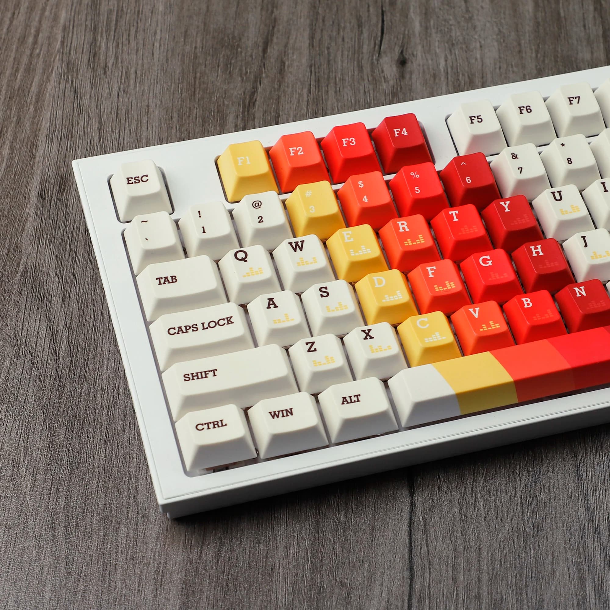 YMDK Cherry Profile 1970 Music Dye Sublimation Thick PBT KEYCAP for Mechanical Keyboard MX 61 68 84 96 104