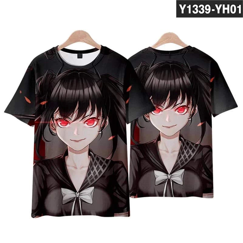Ragazze Frontline 3D T Shirt Donna Uomo Estate Manica corta Divertente Maglietta Grafica Tees AR15 404 UMP45 HK416 UMP9 Costo Cosplay