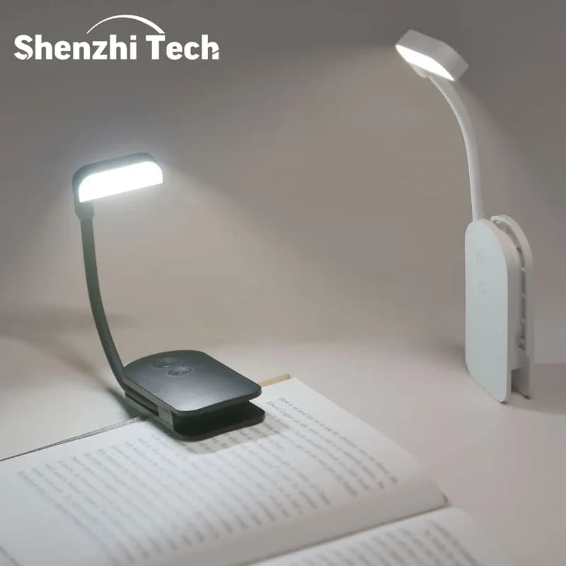 Lampada LED Pieghevole con Clip Shenzhi Tech – Lampada LED Portatile 3-in-1, Ricaricabile, con Temperatura di Colore Multipla per Lettura e Viaggi