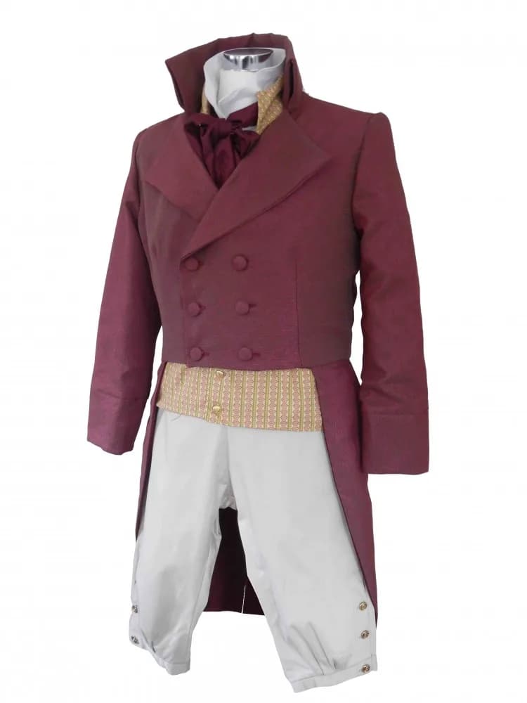 Mr. Darcy Costume vittoriano uniforme 1860s abiti da regency da uomo jane austen Mr. Darcy suit set completo costume di carnevale di Halloween