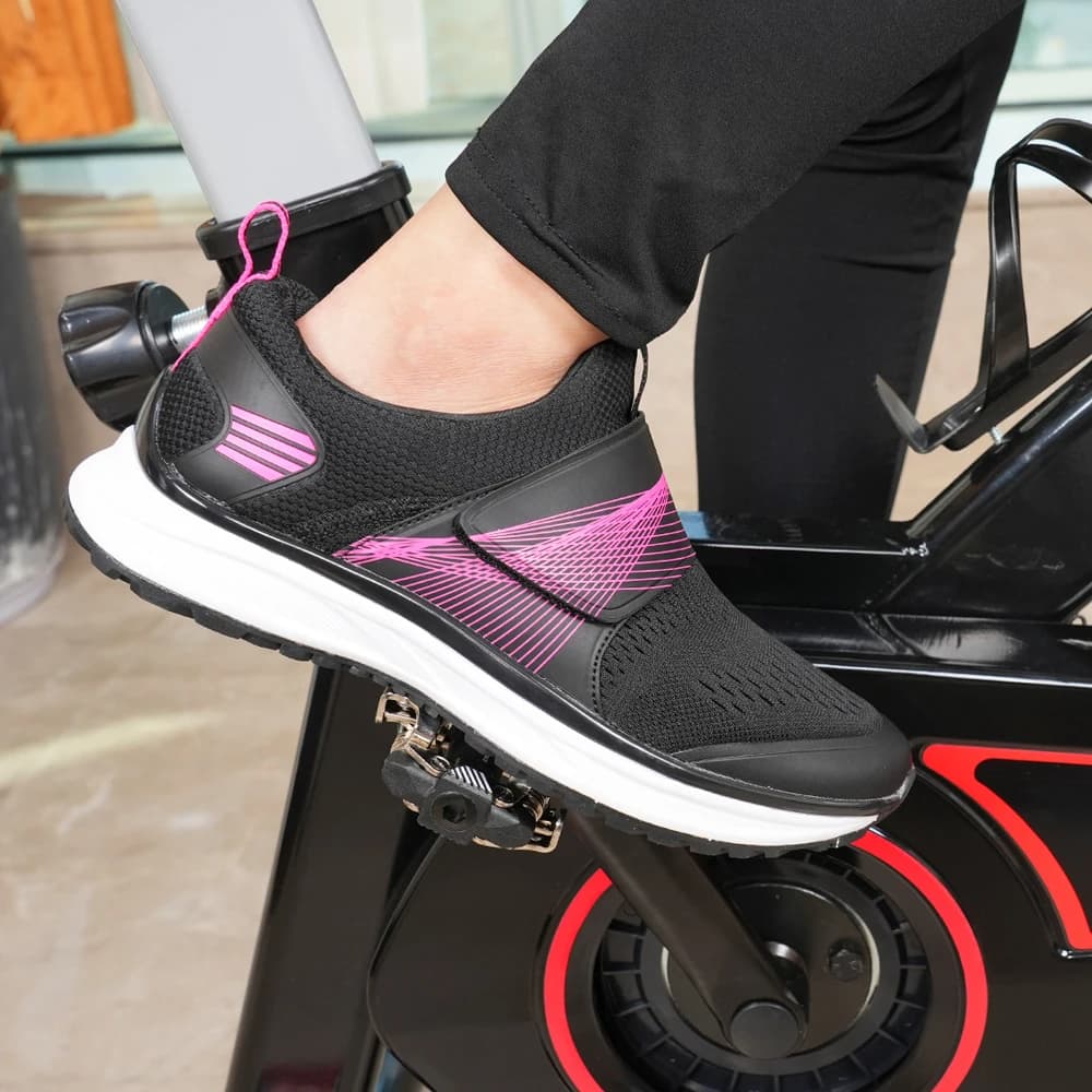 Scarpe da ciclismo dinamiche per fitness indoor da donna scarpe da ciclismo con suola in gomma con suola dura SPD MTB Sneakers scarpe da mountain bike