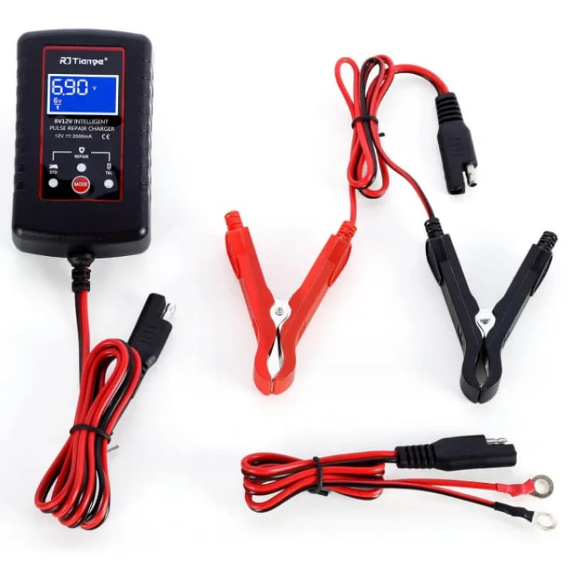6V 12V Intelligent Car Charger Motorcycle Charger for AGM GEL WET VRLA Lead Charger 100-240V
