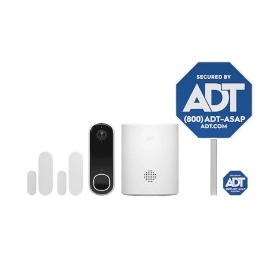 Doorbell Camera Kit for home security: 2K HD smart video doorbell with 180 view, wireless design, night vision, weather-resista
