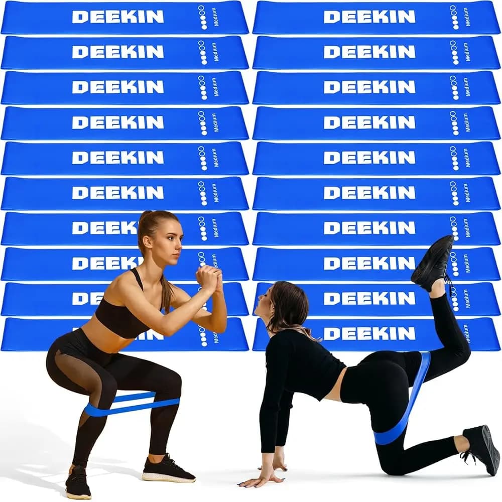 Set di 20 Fasce Elastiche di Resistenza, Attrezzatura per Esercizi, Anelli Elastici per Fitness Domestico, per Donne e Uomini