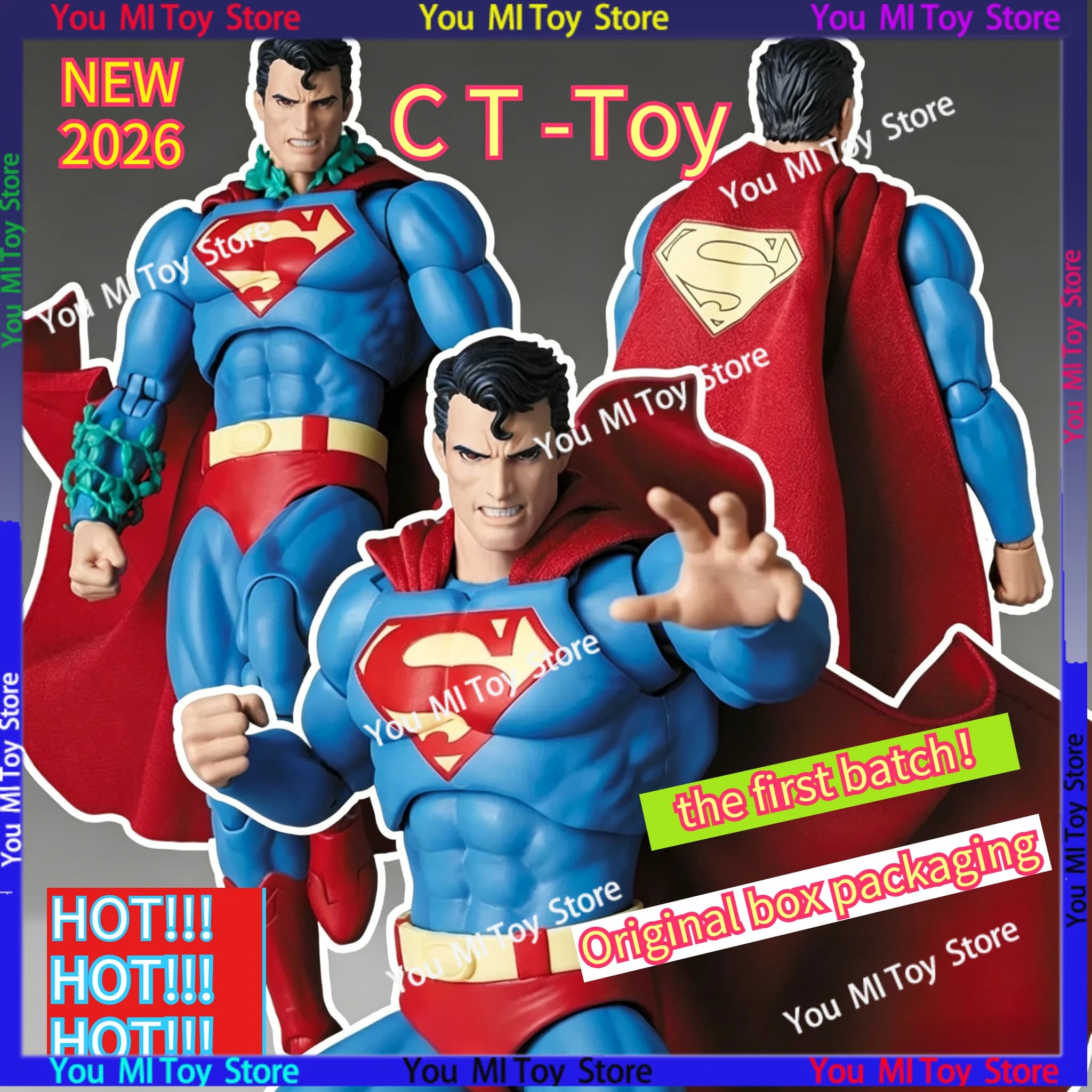 Nuovi Giocattoli CT Superman Hush Versione 117, Action Figure in Tessuto DC Super Man, Statuetta Anime, Modellino, Regalo di Compleanno