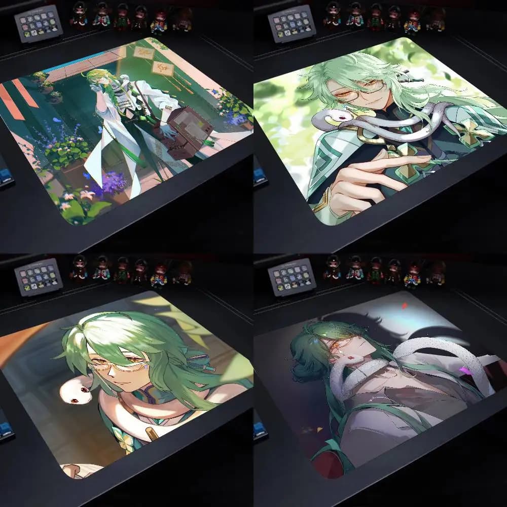 Baizhu Genshin Impact Gaming Mouse Pad XS Small Mousepad For PC Gamer Desktop Decoration Office Mouse Mat