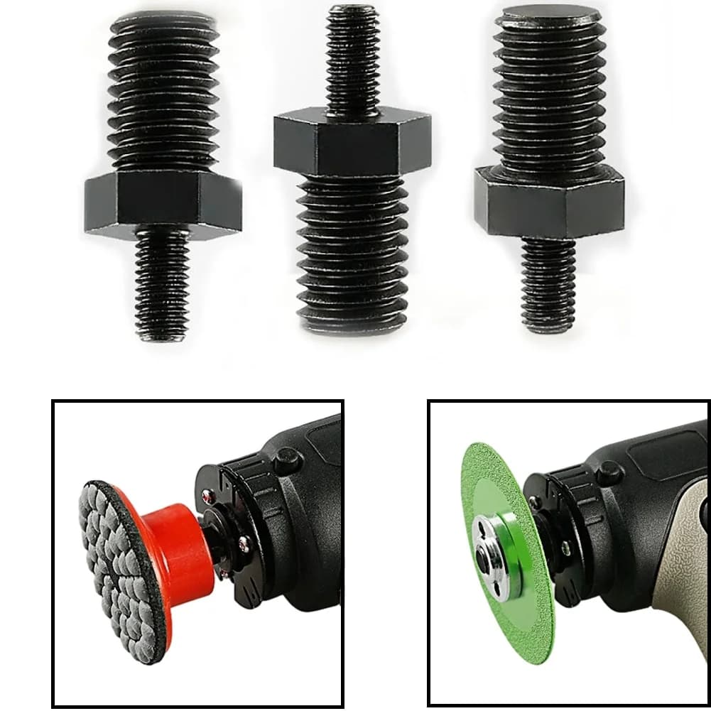 Sostituzione del connettore per smerigliatrice angolare da 1/3 pezzi con piastra di pressione adattatore per molatura in metallo da 5 mm a 10 mm per mini smerigliatrice angolare