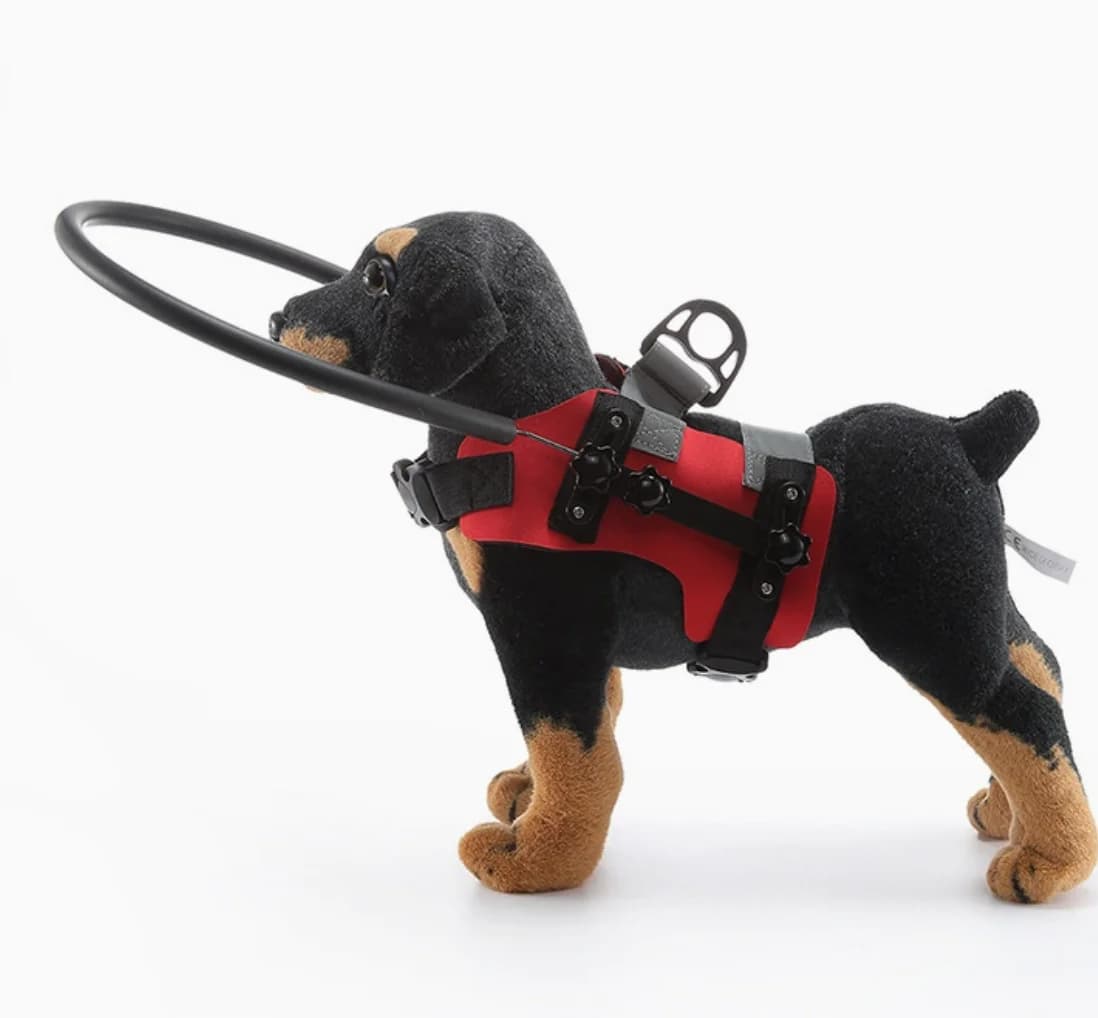 Imbracatura Halo per cani, collare Halo protettivo per cani non vedenti, dispositivo guida per costruire la fiducia, per cani non vedenti-AS97