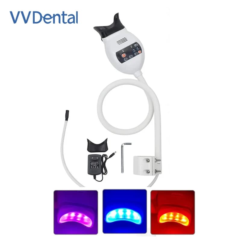 Dental multifunctional teeth whitening and sterilization tool, 1 to 40 minutes efficient whitening, 8 LED uniform whole mouth