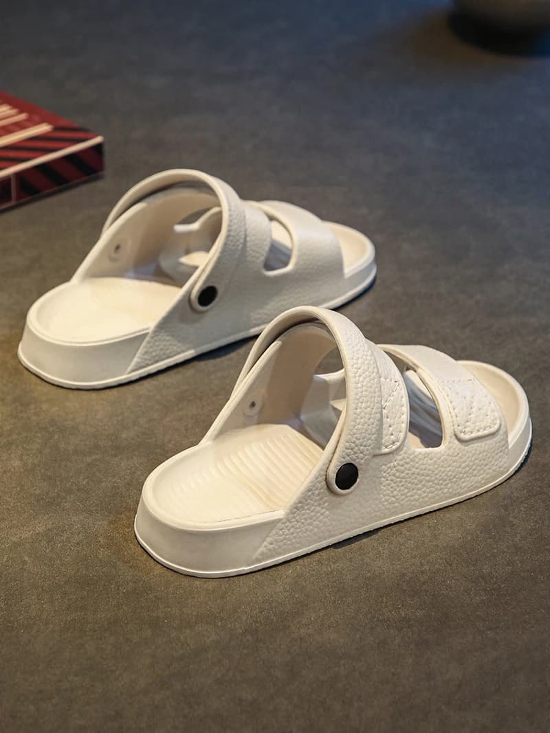 Sandali Estivi da Uomo con Suola Spessa, Resistenti all'Acqua, Scarpe da Spiaggia Antiscivolo, Ciabatte da Guida Resistenti all'Usura, Sandali Slip-On