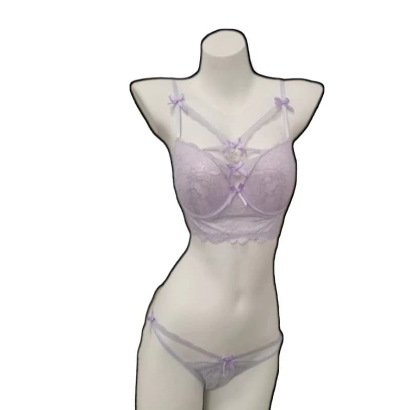 BANERDANNI Sexy Heart Pendant Lace Bra,Push‑Up Enhance Bust,Alluring Pure Desire Lingerie,Soft Comfort Women Underwear 32‑38AB