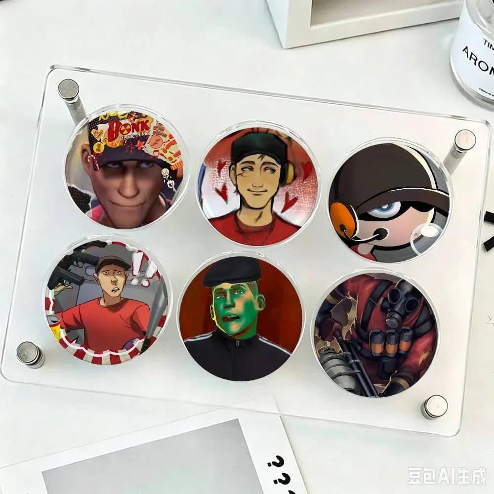 Classic Game Team Fortress 2 Scout Tf2 Animals Funny Brooches Badge Backpack Clothes Gift Accessory
