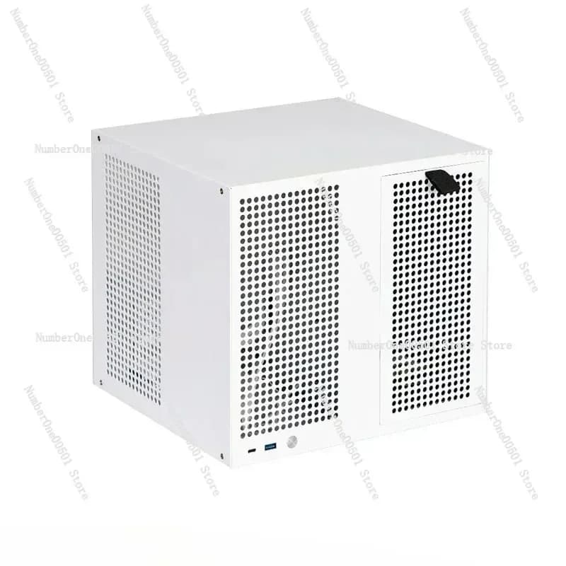 Alimentatore ATX di archiviazione PCIe Qunhui AIO a tutta altezza MATX UNRAID Sagittario chassis NAS a 8 vie con scheda posteriore