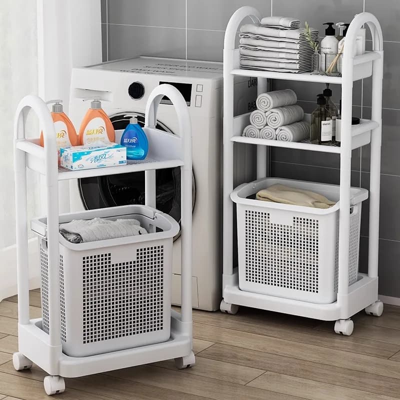 Cesto portabiancheria per bagno, contenitore porta abiti sporchi, organizer per la casa, cesto portabiancheria sporca, scaffale portaoggetti