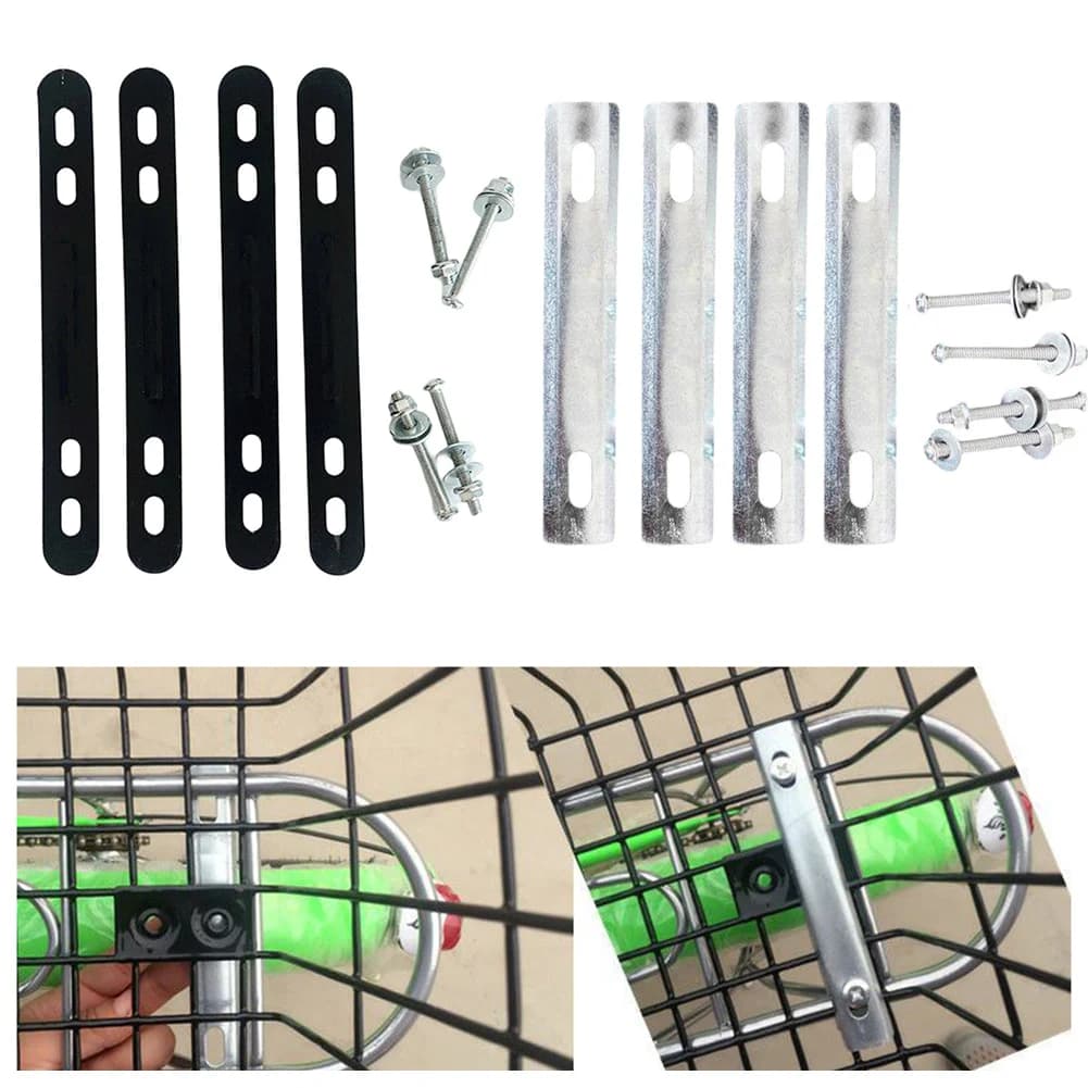 Cestino Posteriore per Bici Elettrica Mountain Bike, Adattatore per Cestino Bici Elettrica, Accessori per Scooter e Bici