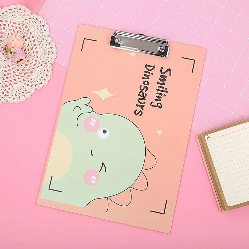 Cartoon Student Stationery Splint Writing Pad Office Supplies Clipboard Document Board Clip File Folder A4 Paperboard