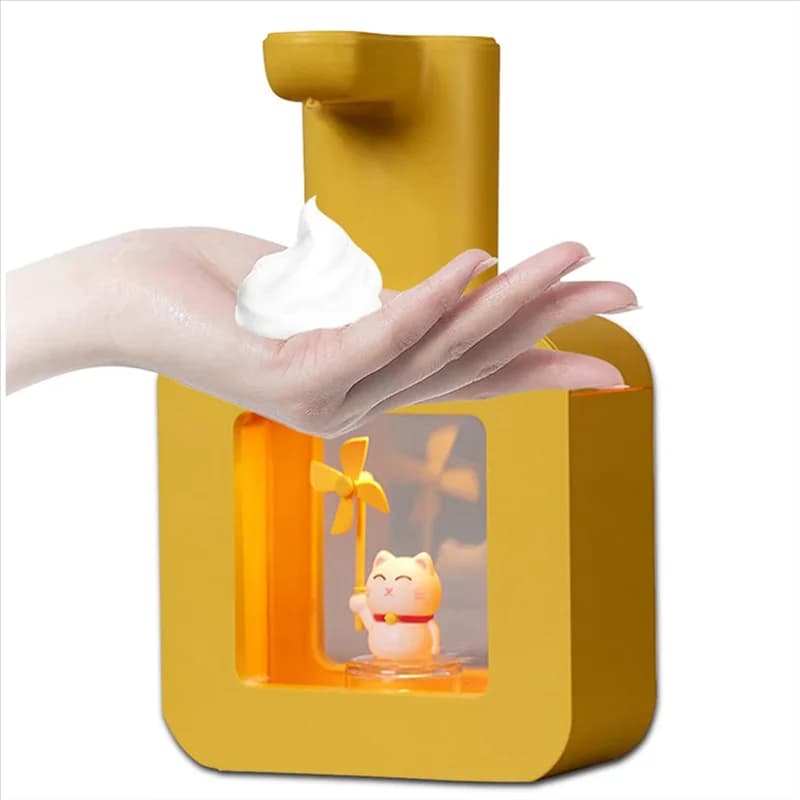 ABGH - Nuovo Dispenser Automatico di Sapone con Ricarica USB, Design Carino a Forma di Animale, 400ml, per Disinfettante Mani