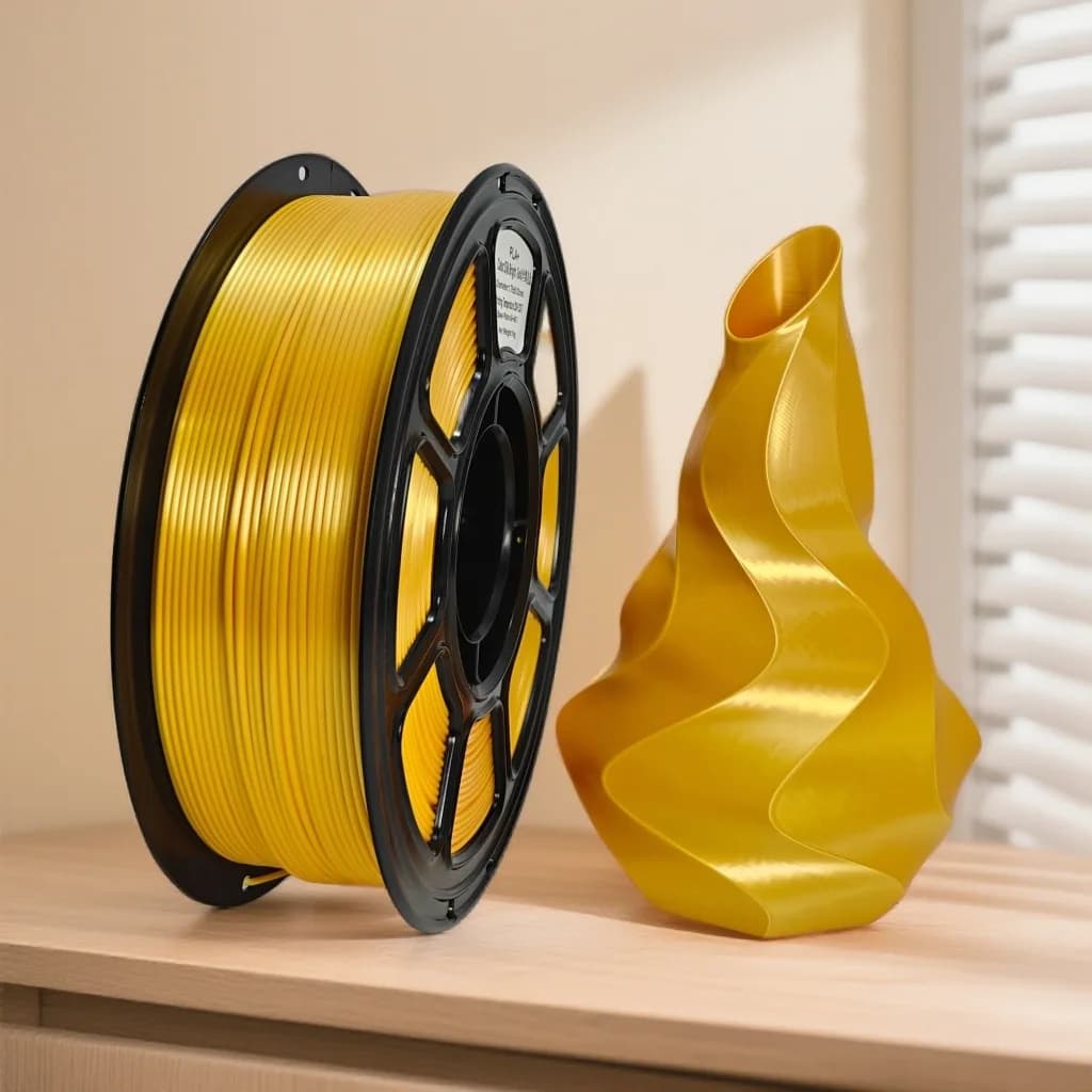 Filamento oro seta PLA+ 1,75 mm, filamento stampante 3D lucido multicolore, compatibile FDM AMS