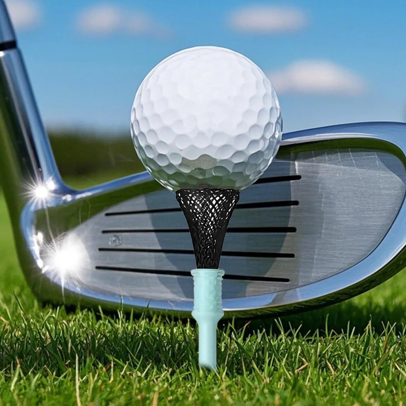 T-shirt da golf Base con design a rete da 3 pezzi Riduce l'attrito Pratica di allenamento per golfisti per uomini Donne Golfisti Pratica Bambini Casa Coperta Papà