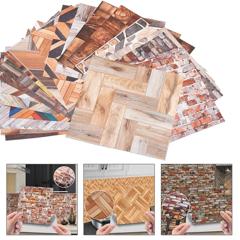1Pc 1:12 casa delle bambole in miniatura grano pavimento carta da parati piastrelle adesivo modello accessori per mobili per la decorazione della casa delle bambole giocattoli per bambini regalo