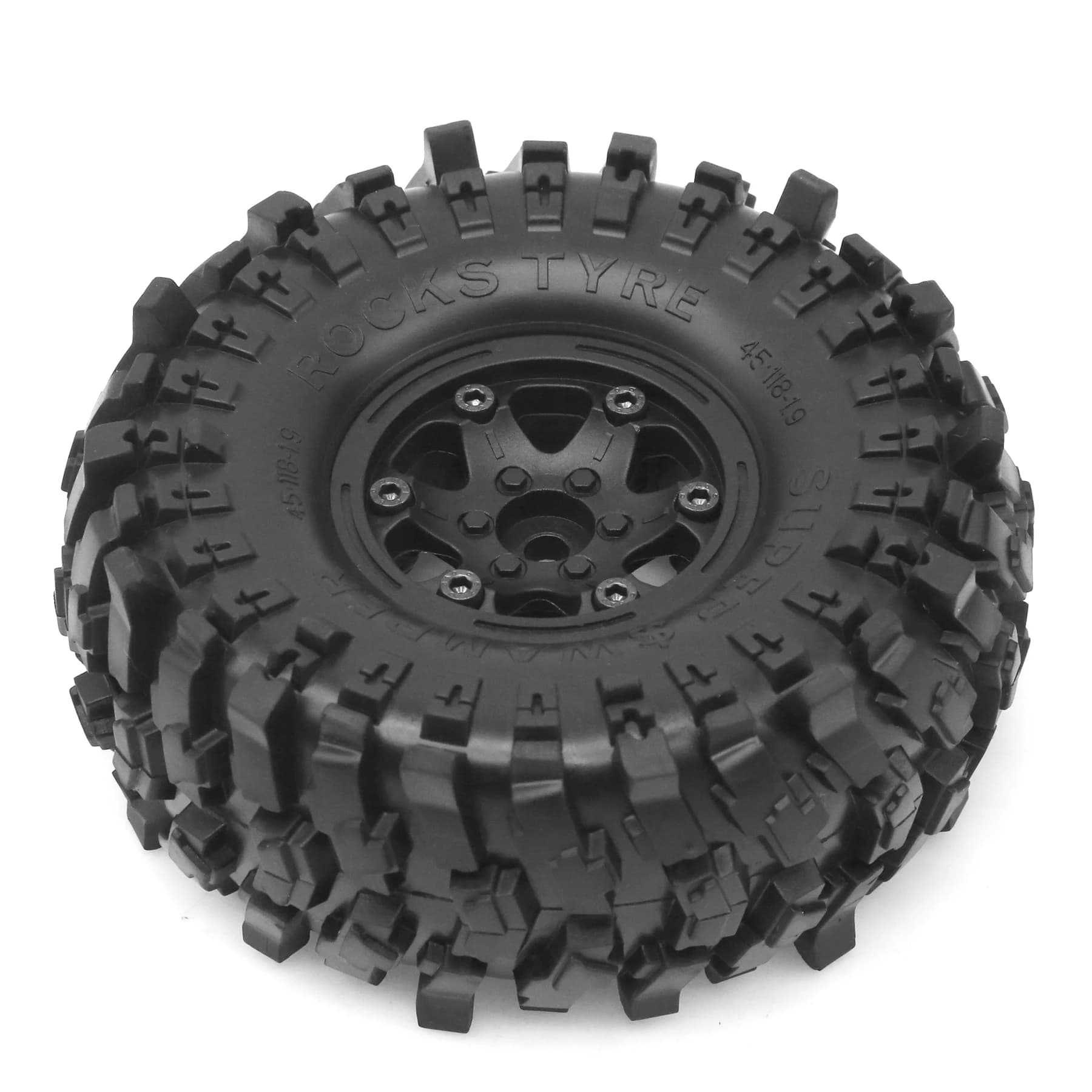 4PCS 118*45mm 1.9 "Ghi di Ruote Pneumatici Set per 1:10 RC Rock Crawler Auto TRX4 Axial SCX10 90046 Redcat Gen8