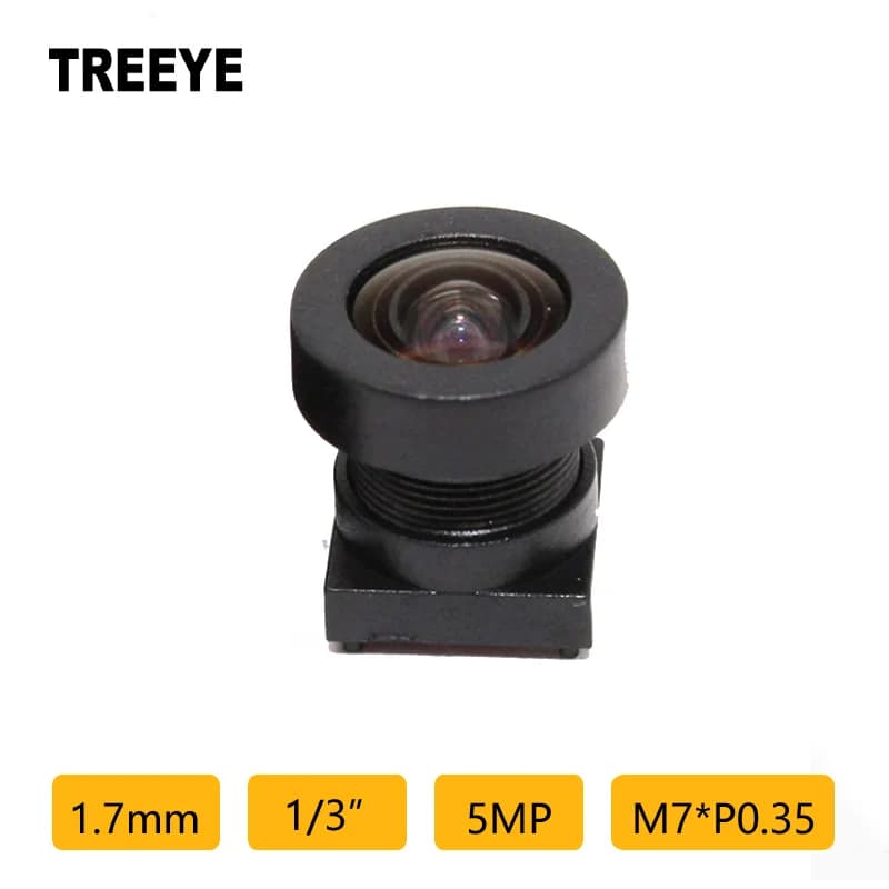 Obiettivo HD da 5,0 Megapixel, 1,7 mm, obiettivo Fisheye M7 da 1/3 di pollice, obiettivo per drone, obiettivo per videocamera DV, obiettivo per robot aspirapolvere per la casa intelligente, obiettivo per videocitofono