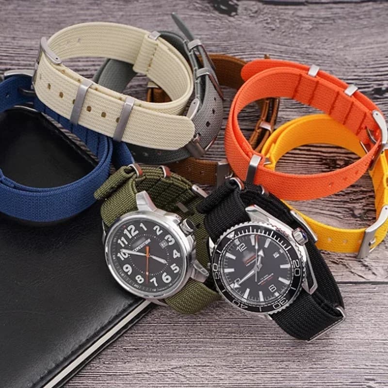 18mm 20mm 22mm 24mm nylon strap for men's universal waterproof military bracelet for Seiko spare bracelet